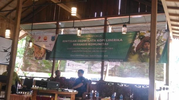 Diskusi Terfokus: Rintisan Ekowisata Kopi Liberika berbasis komunitas (kerjasama dengan CSR SKK Migas)